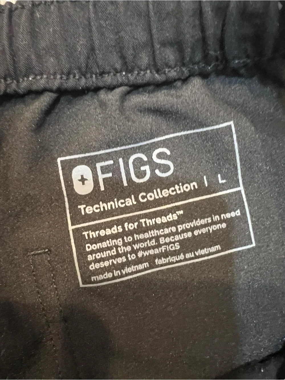 Figs Mens Cairo Cargo Scrub Pants in Black - Size Large